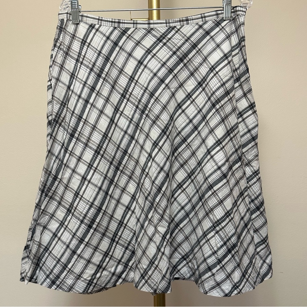 Knee Length plaid cotton skirt from New York & Company